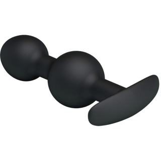 Heavy Balls Butt Plug duo 10,4xØ2,6cm tient entre les deux raies