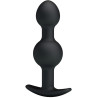 Heavy Balls Butt Plug duo 10,4xØ2,6cm tient bien en place