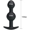 Heavy Balls Butt Plug duo 10,4xØ2,6cm dimensions suffisantes