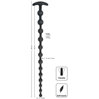 Boules anales Long Beads Silic 48xØ3cm dimensions