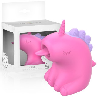 Pinkie stimulateur licorne rose et son emballage