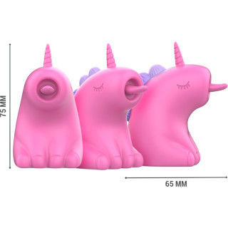 Pinkie stimulateur licorne rose dimensions