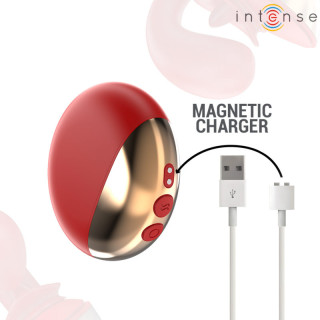 Vibro point G et stimulateur clitoris en U rouge Mariah recharge magnétique