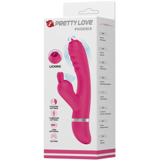 Vibro lapin multifonction Phoenix rose packaging