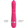 Vibro lapin multifonction Phoenix rose simple d'utilisation