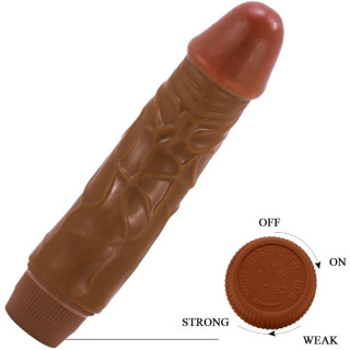 Vibro Jeff réaliste multi-speed marron 19,5cm simple d'utilisation