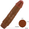 Vibro Jeff réaliste multi-speed marron 19,5cm simple d'utilisation
