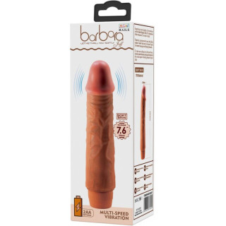 Vibro Jeff réaliste multi-speed marron 19,5cm emballage