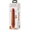 Vibro Jeff réaliste multi-speed marron 19,5cm emballage