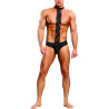 Choker thong Scandal lace noir S-M vue de devant
