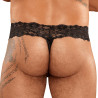 Choker thong Scandal lace noir L-XL gros plan sur l'arrière