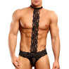 Choker thong Scandal lace noir L-XL