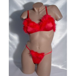 Ensemble rouge et duvet S-M