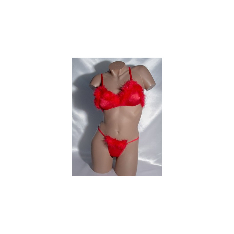 Ensemble rouge et duvet S-M