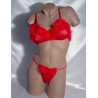 Ensemble rouge et duvet S-M