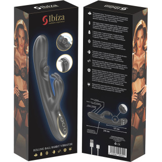 Vibro rabbit puissant avec perle roulante massante packaging