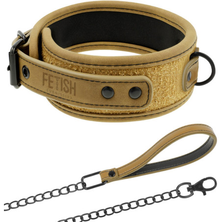 Collier et Laisse vegan doublure néoprène