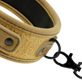 Collier et Laisse vegan doublure néoprène anneau pour accessoire