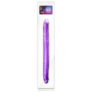 Double dildo jelly violet 40,6xØ3,7cm packaging