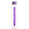 Double dildo jelly violet 40,6xØ3,7cm packaging