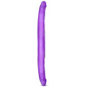 Double dildo jelly violet 40,6xØ3,7cm ferme
