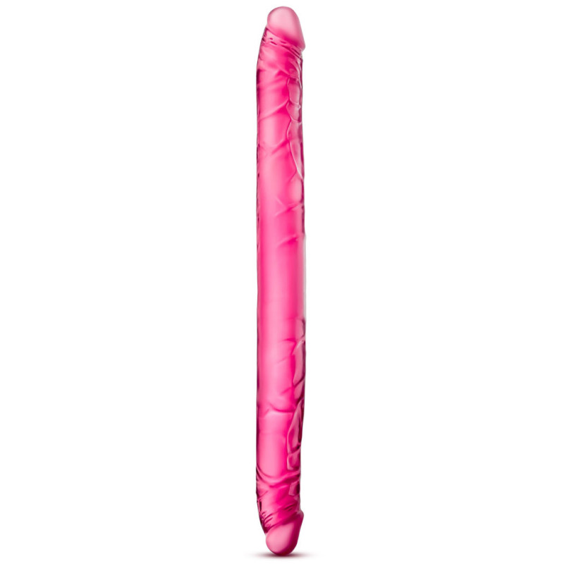 Double dildo jelly rose 40,6xØ3,7cm
