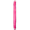 Double dildo jelly rose 40,6xØ3,7cm