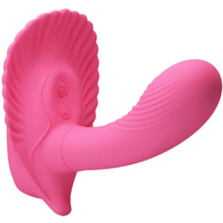 Culotte vibrante à télécommande rose en forme de crustacé