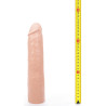 Gode HUNG SYSTEM Benny flesh 25,5xØ5,3cm dimensions