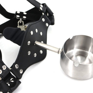 Bâillon sexe cendrier humain Humiliclop inox