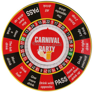 Jeu la roulette à boire Carnival Party pour des lendemains compliqués