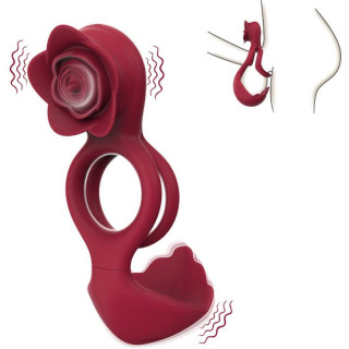 Cockring avec rose vibrante ROSEVIBS