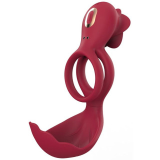 Cockring avec rose vibrante ROSEVIBS testicules stimulées