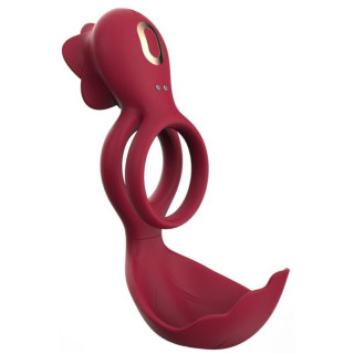 Cockring avec rose vibrante ROSEVIBS 12 modes vibratoires
