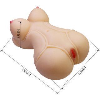 Torse féminin chair réaliste vagin et anus Diana 5kg dimensions