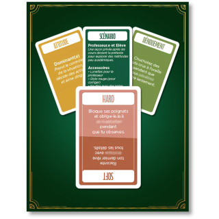 Jeu de rôle 220 cartes Carta Sutra pour couple avec des milliers de scénarios possibles