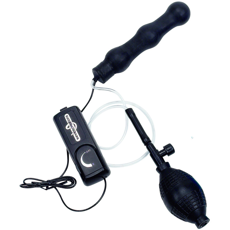 Plug vibrant gonflabe multi-vitesse Zepplin noir