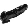 Étui pénien noir Penis Sheath + Ball Stretcher 22cm extensible