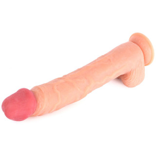 Gode ventouse COX flesh 001 34,5cm couché