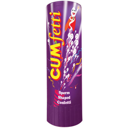 Canon à confettis spermatozoïdes Cumfetti