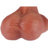 Real dildo ventouse et bourses 13cm souple et ferme