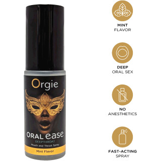 Spray gorge profonde Oral Ease 15ml mentholé et sans anesthésiant