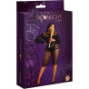 Robe midi résille noire manches longues XL-XXL packaging