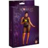 Robe midi résille noire à motifs XL-XXL packaging