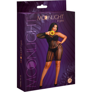 Robe résille noire une manche XL-XXL packaging