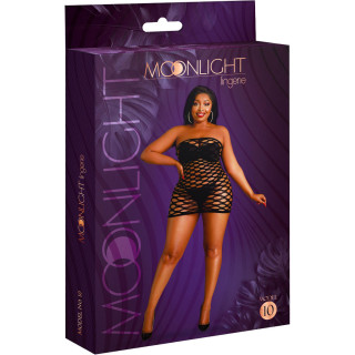 Robe bustier épaisse résille noire XL-XXL packaging
