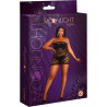Robe bustier épaisse résille noire XL-XXL packaging