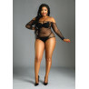 Body résille micro strass manches longues XL-XXL