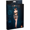 Robe asymétrique résille noire S-L packaging