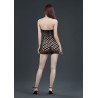 Robe bustier épaisse résille noire S-L clubwear